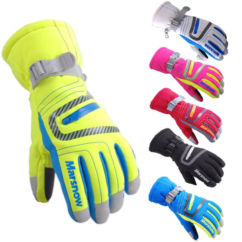 Winter Warm Snowboarding Ski Gloves men women Kids Snow Mittens Waterproof Skiing Breathable Air S/M/L/XL
