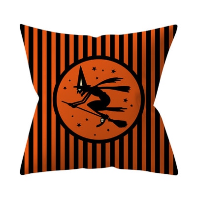 Trick or treat/pumpkin Cushion Cover 45*45cm Happy Halloween Throw Pillow Cover Happy Fall Y&