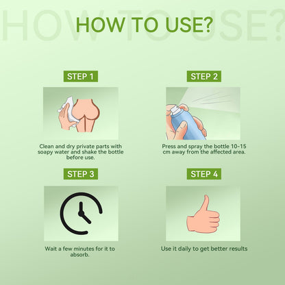 Natural Herbal Hemorrhoid Spray, Soothing Perianal Itchiness And Soothing Anal Care Spray
