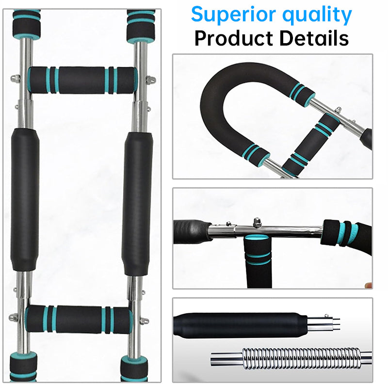Adjustable Spring Twister Arm Exerciser: Strengthen forearms, triceps &amp; chest. Portable home fitness gear.