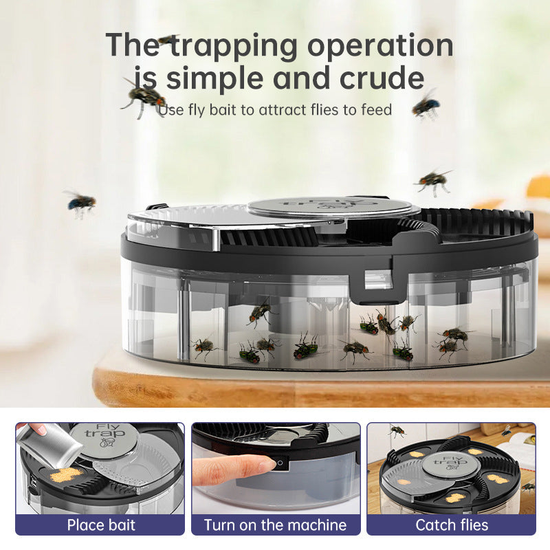 Fly Trap: Automatic, Removable Pest Catcher for Household &amp; Kitchen