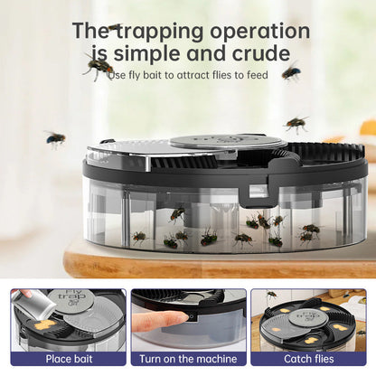 Fly Trap: Automatic, Removable Pest Catcher for Household &amp; Kitchen