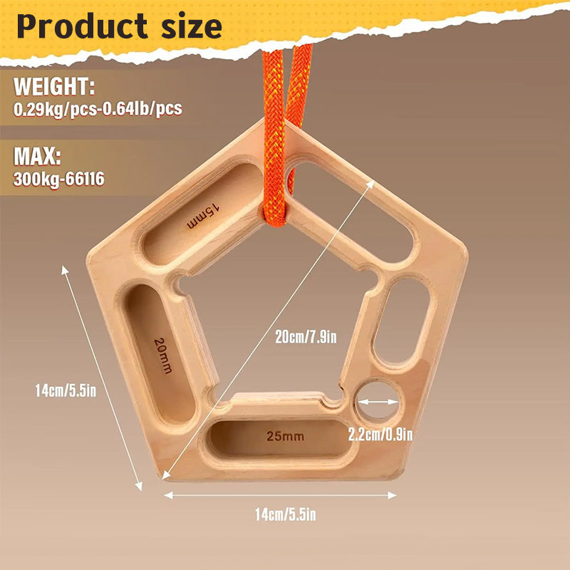 1/2PCS Climbing Pull-Up &amp; Hangboard: Finger &amp; Forearm Strengthener for Rock Climbing Training