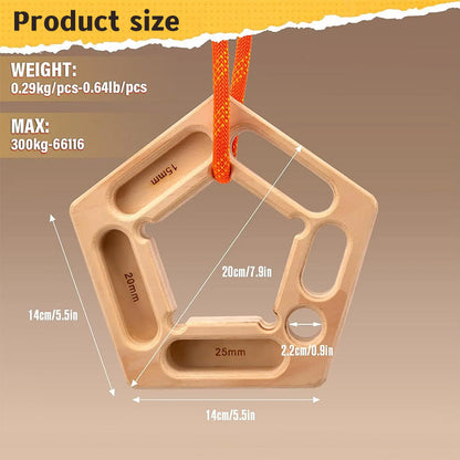1/2PCS Climbing Pull-Up &amp; Hangboard: Finger &amp; Forearm Strengthener for Rock Climbing Training