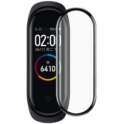 3D Protective Glass for Xiaomi mi band 4 5 glass film for Mi band5 Smart Watchband 4 5 Soft Screen Protector Film For mi band 4