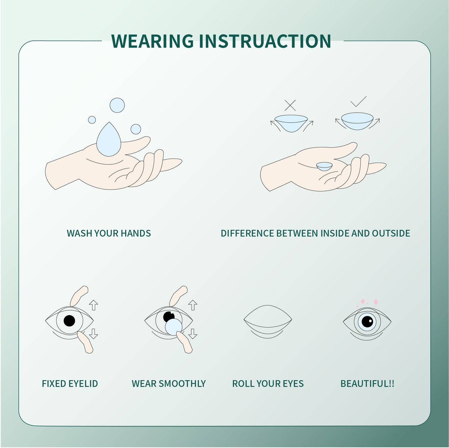 1Pcs FDA Certificate Eyes Beautiful Pupil Colorful Girl Cosplay Contact Lenses Gray
