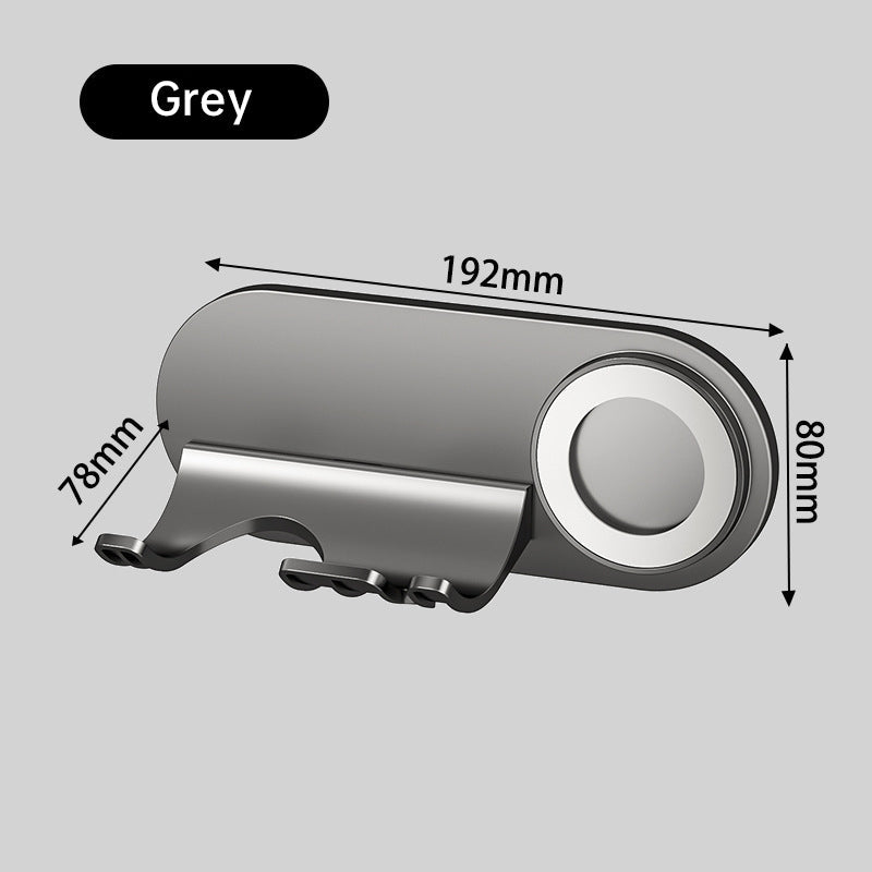 No - drill Magnetic Hair Dryer Wall Mount. Synthetic plastic, for Dyson/Leihen/Kexi. Colors: gray &amp; white