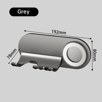 No - drill Magnetic Hair Dryer Wall Mount. Synthetic plastic, for Dyson/Leihen/Kexi. Colors: gray &amp; white