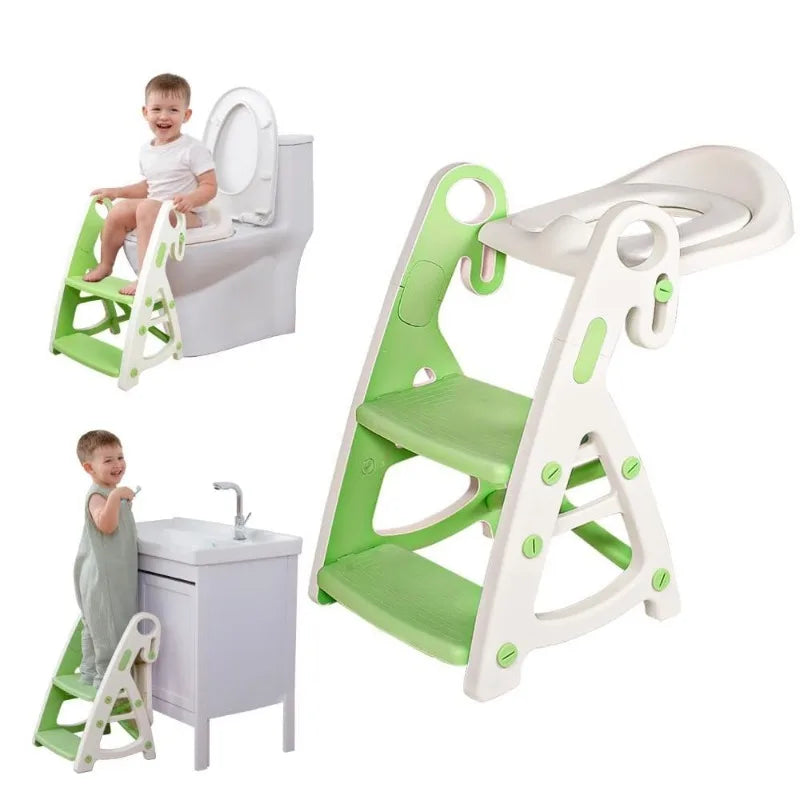 Potty Training Seat &amp; Toddler Step Stool Stability Toddler Toilet Seat Adjustable Height Potty Seats for Toddlers Boys Girls