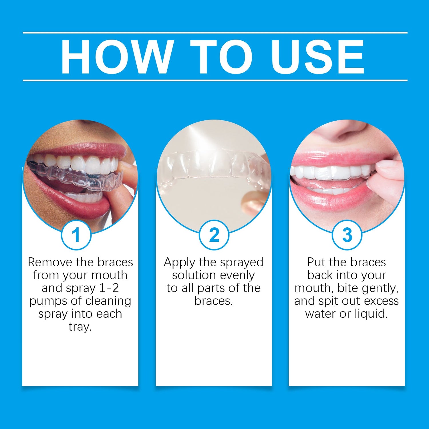Portable Denture Cleaner Spray
