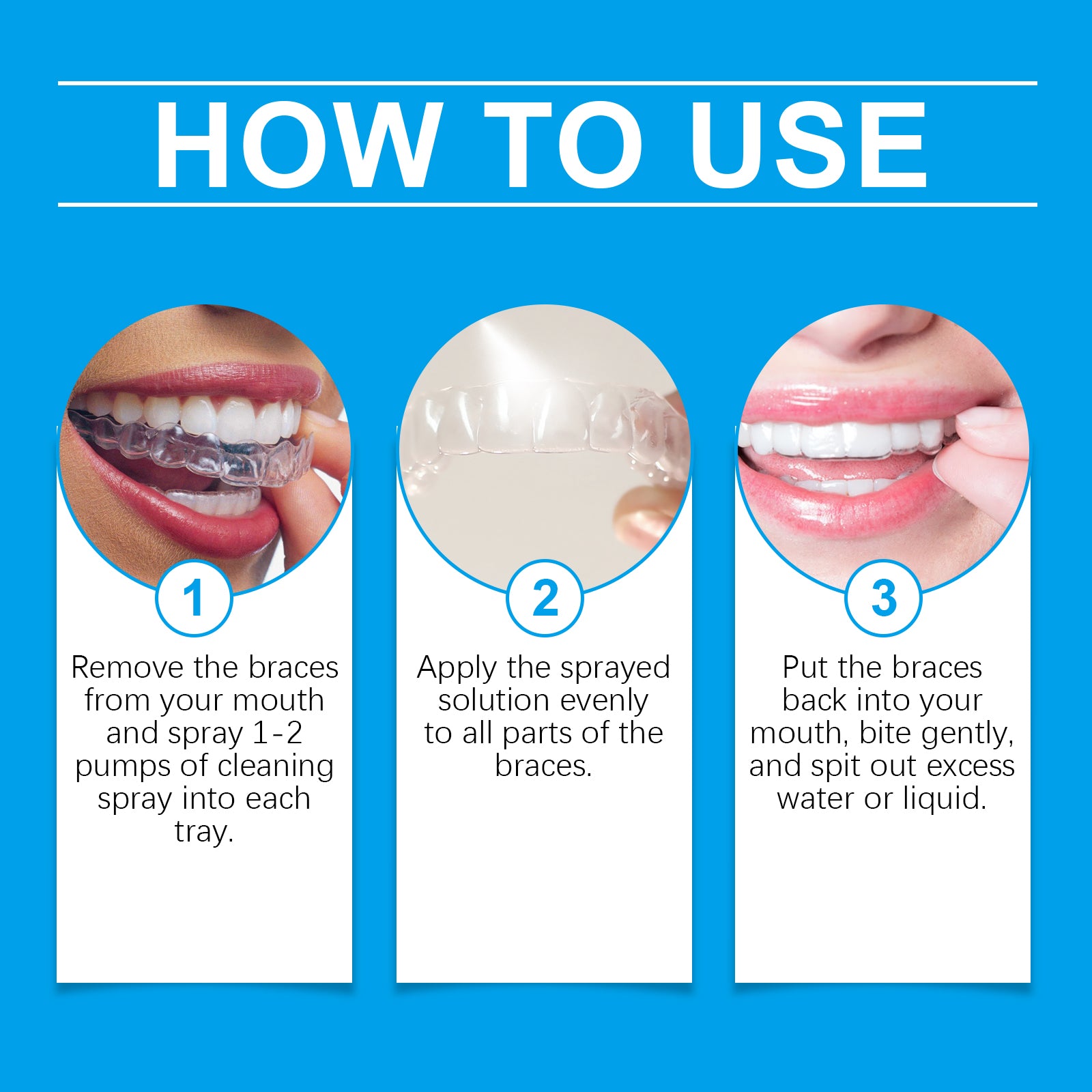 Portable Denture Cleaner Spray