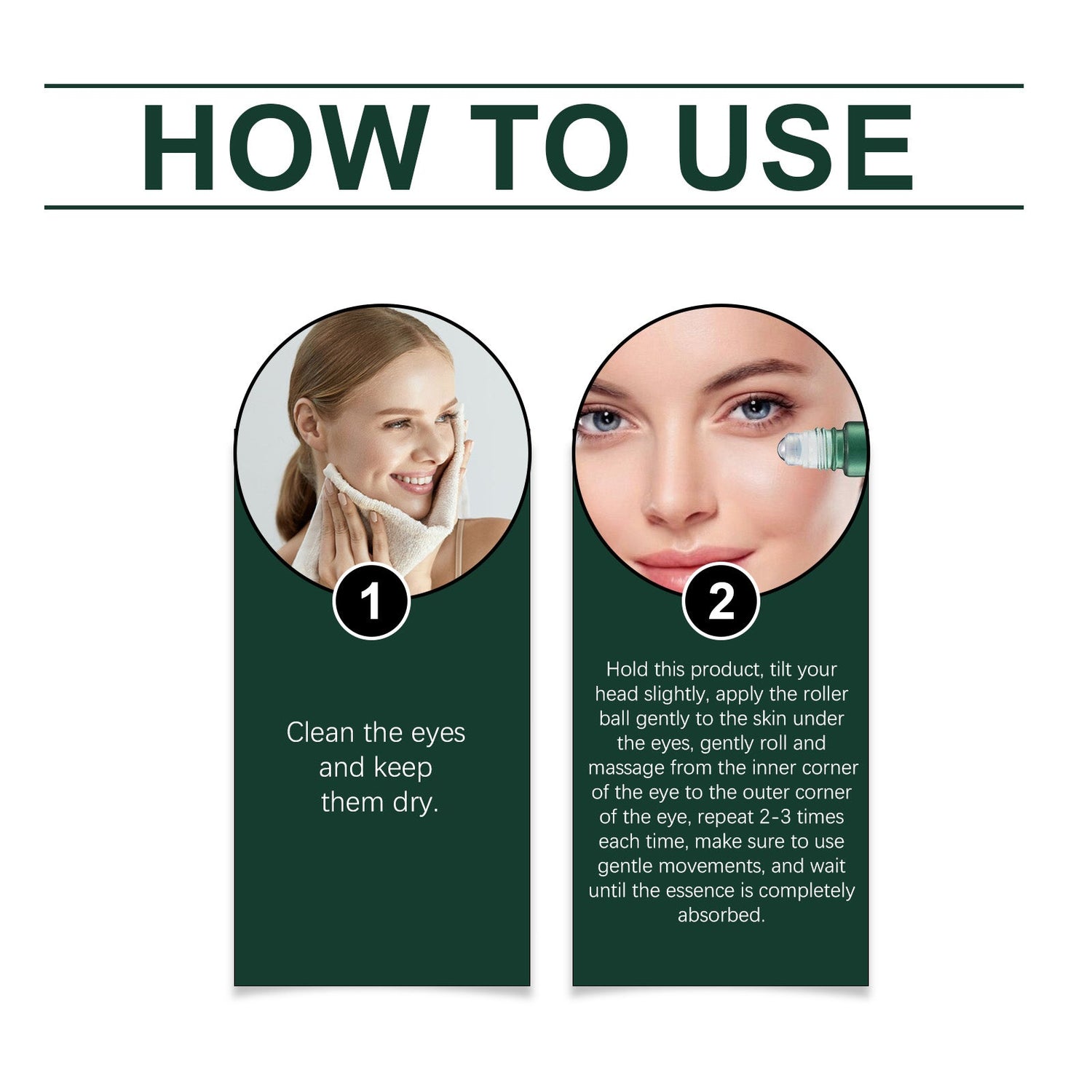 Mint Essence Eye Roller, Fade Fine Lines Crow&