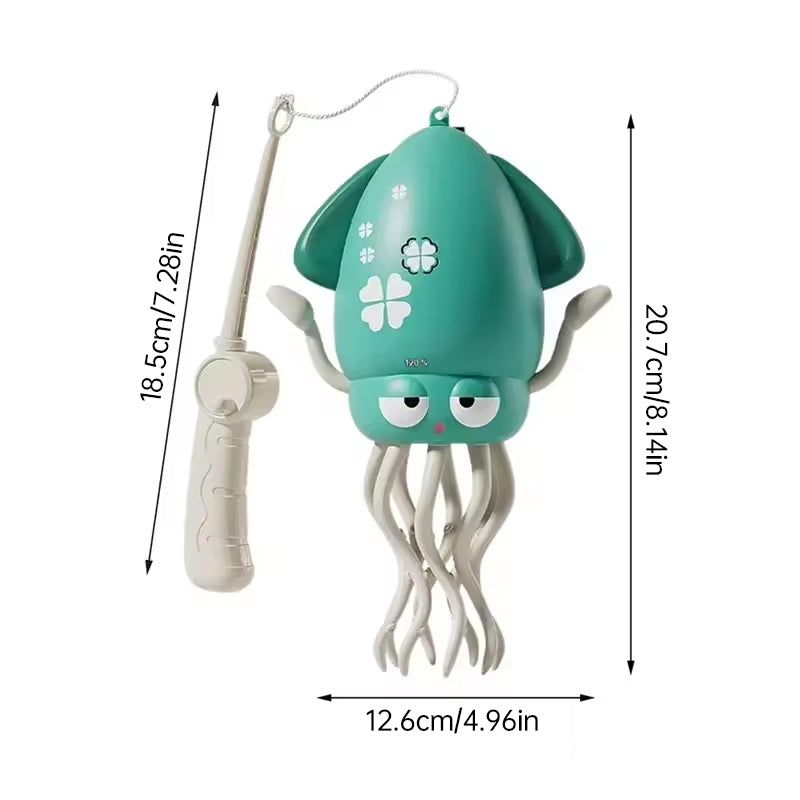 Creative Dancing Squid: auto-sense, obstacle-avoid e-pet with music, lights, rechargeable &amp; interactive gift.