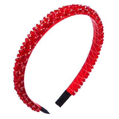 Korean Style Thin Edge Crystal Headband Women&