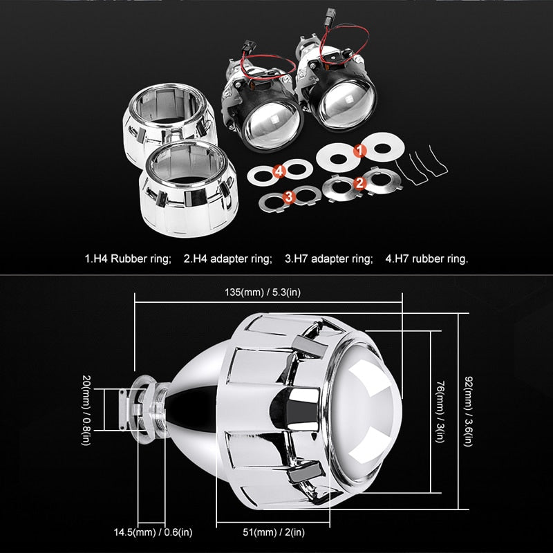 Bi-Xenon HID Projector Lens