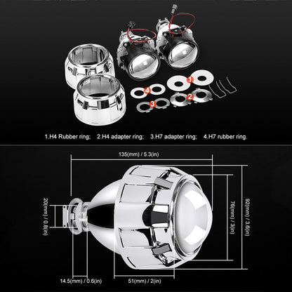 Bi-Xenon HID Projector Lens