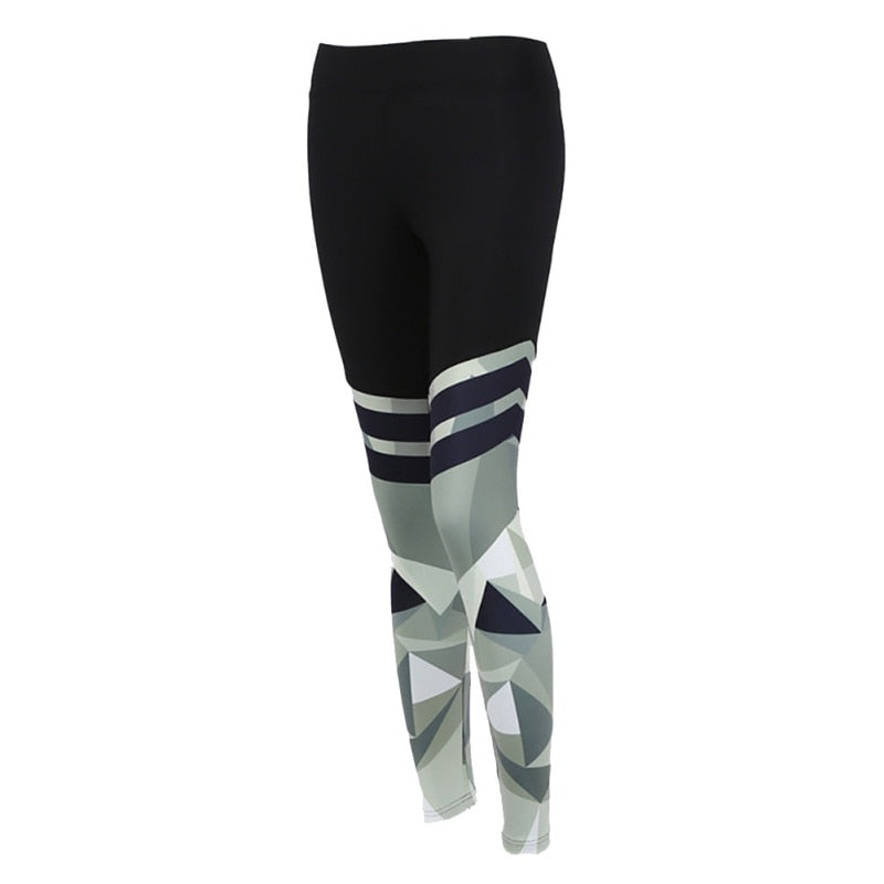 Harajuku Push Up Fitness Legging Camouflage Stripe Bodybuilding Women&