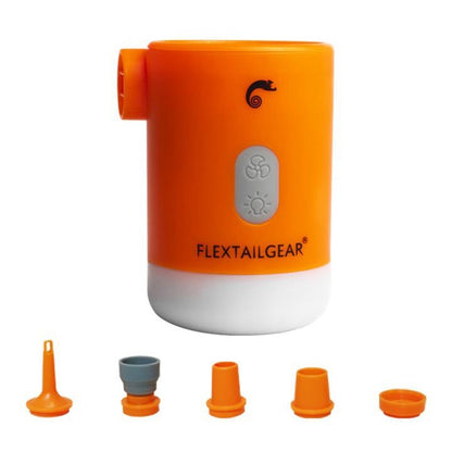 FLEXTAILGEAR Max Pump 2 Pro 4-in-1 Portable Mini Air Pump Electric Inflator USB Charging Sleeping Pad Camping Mattress Packraft