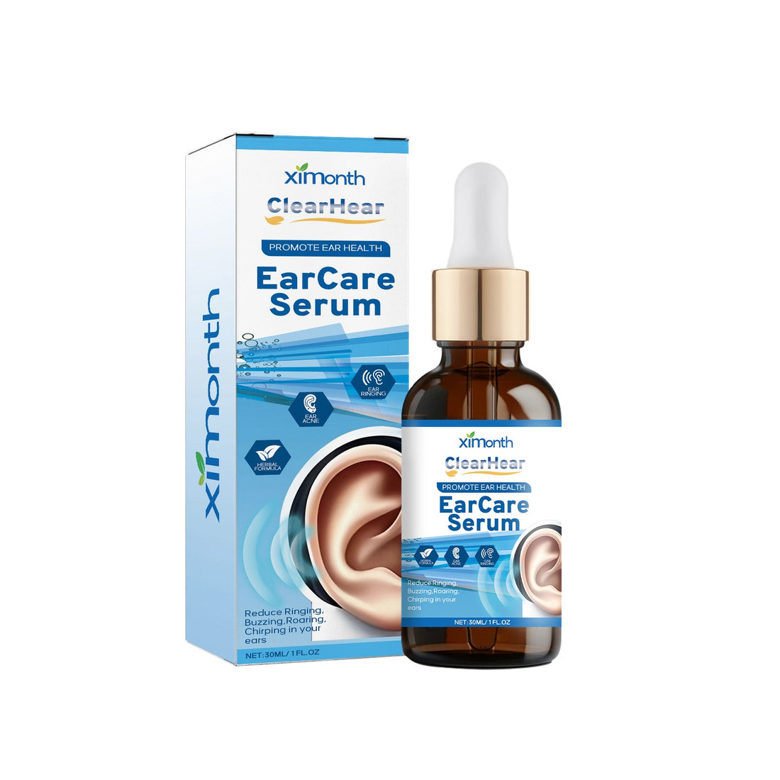 Tinnitus Care Solution For Relief Of Tinnitus, Back And Ear Discomfort Body Care Cleansing Ear Care Solution
