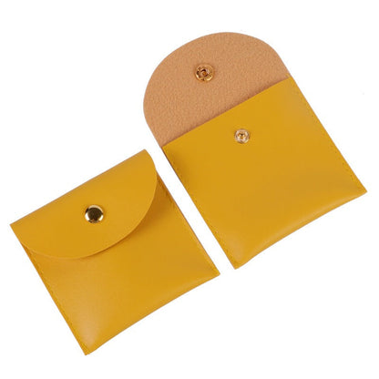 Jewelry bag leather buckle storage bag