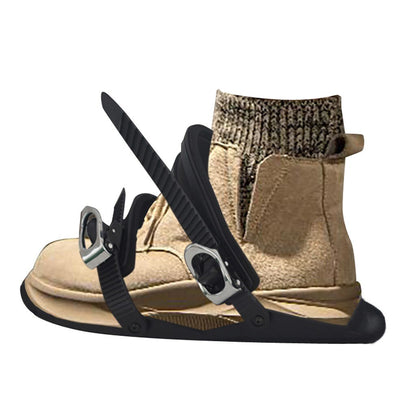 Skiing Mini Sled Outdoor Snow Board Ski Boots High Quality Adjustable Bindings Portable Skiing Shoes Combine Skates With Skis