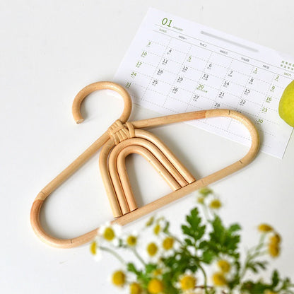 1pcs Handmade Vine Clothes Hanger Indonesian Vine Weaving Moon Sun Rainbow Style Children&
