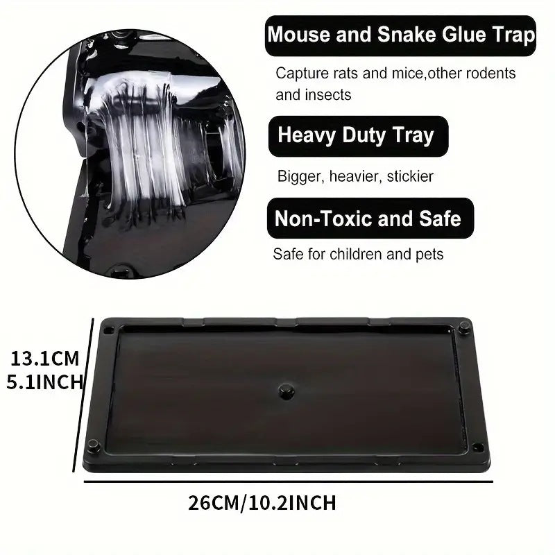 2pcsEliminate Mice &amp; Insects Instantly Mouse &amp; Insect Glue Traps Ready To Use Indoors,Rodent Mouse Rat Insect Sticky Adhesive