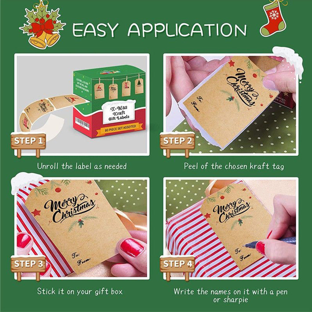 Christmas gift stickers decorative sealing sticker Merry Christmas Reward Self-adhesive labels Children&