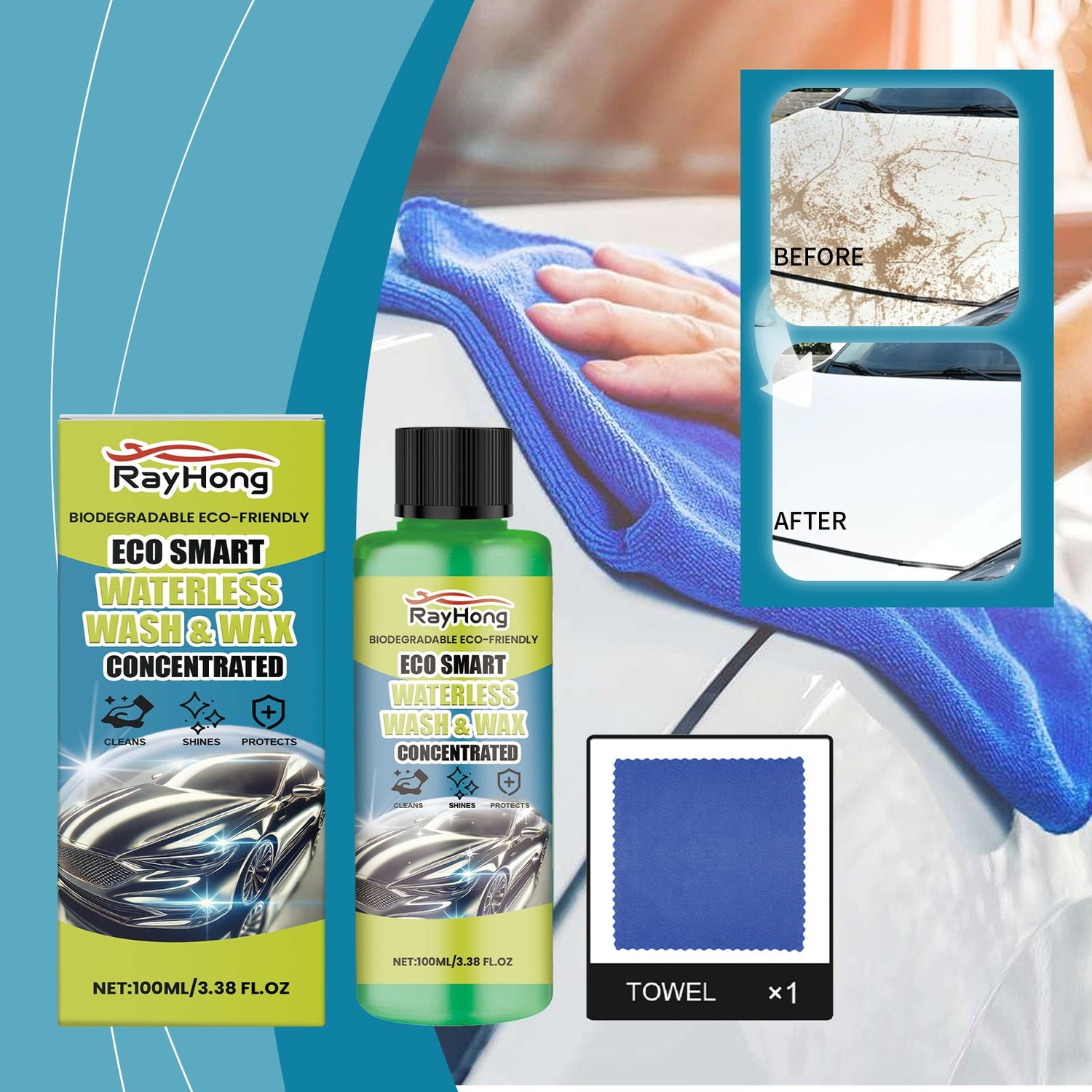 Waterless Car Wash Set