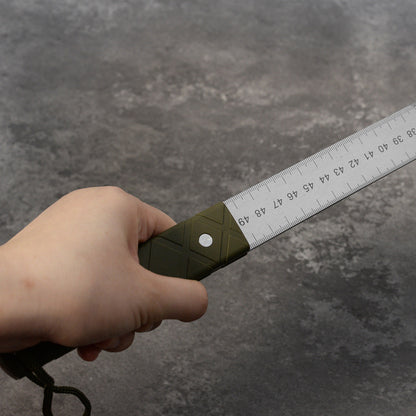 20 - Inch Dual - Scale Stainless Steel Ruler, thickened quenched steel, with random lanyard, great for drawing &amp; measuring.