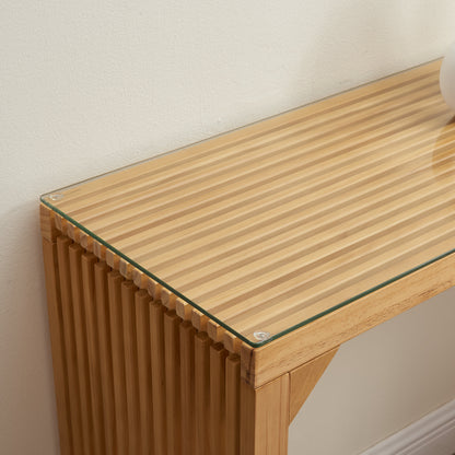 Pine Dining Bench and Table, Indoor Wood Bench for Entryway,Living Room,Kitchen and Bench Set (Nature, Bench &amp; Table) Small