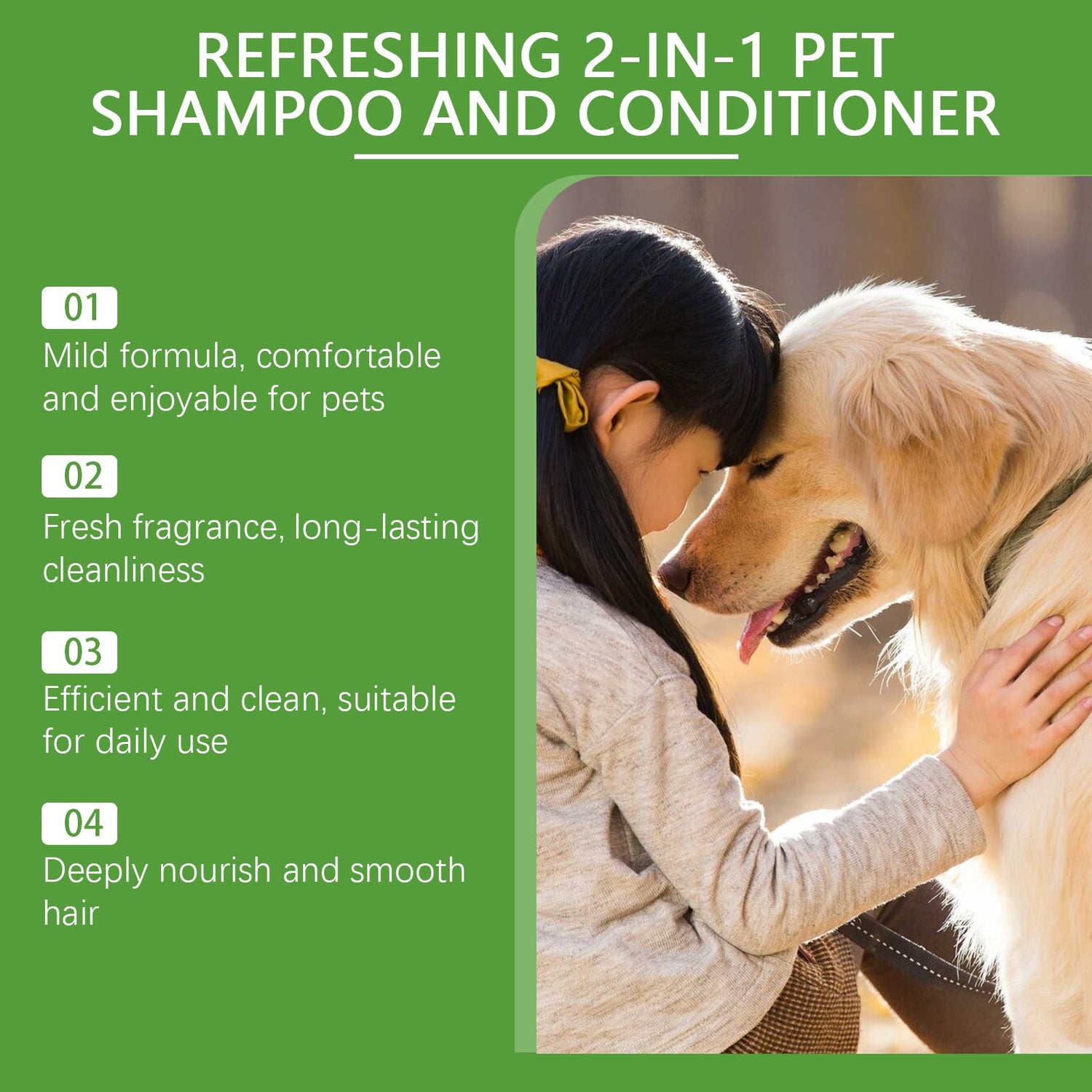 Pet Wash &amp; Care 2-In-1 Dog &amp; Cat Stay Fragrant Body Wash Pet Hair Cleaning Body Wash
