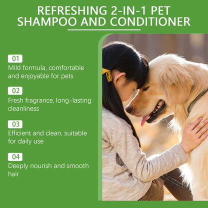 Pet Wash &amp; Care 2-In-1 Dog &amp; Cat Stay Fragrant Body Wash Pet Hair Cleaning Body Wash