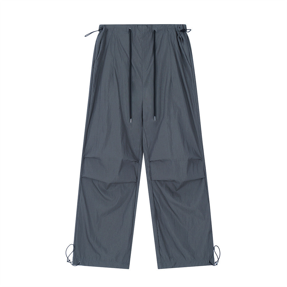 Wrinkled Casual Straight Cargo Pants Men&