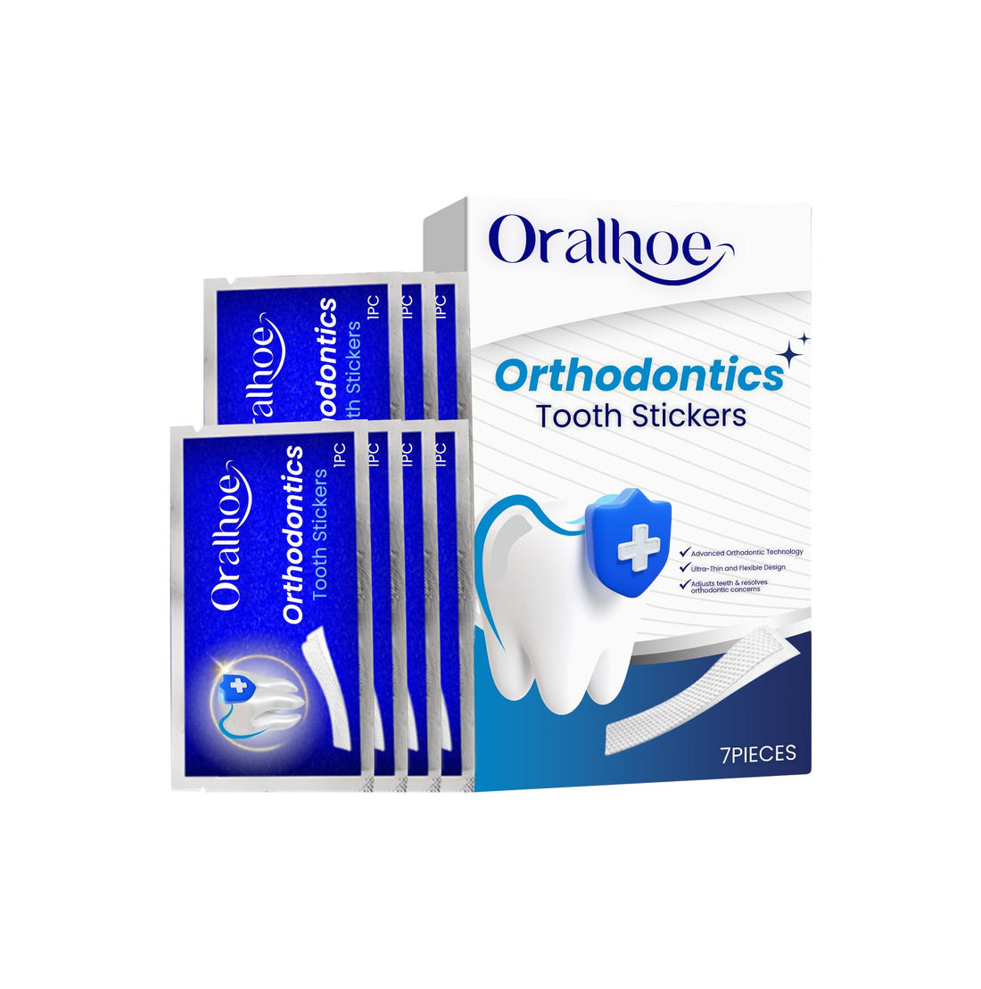 Orthodontic Stickers Remove Stains Yellow Dirt Clean Teeth Fresh Care Portable Stickers