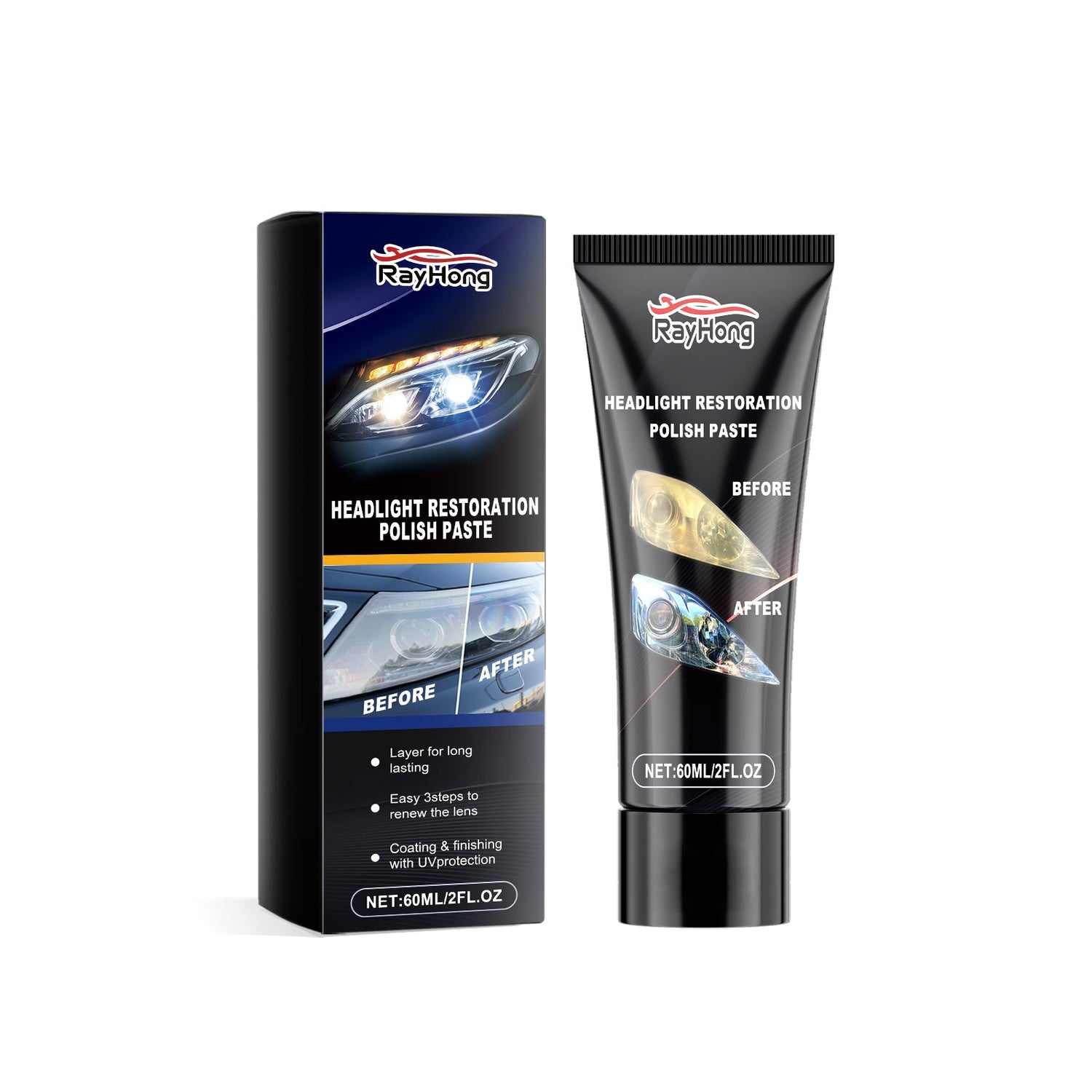 Headlight Polishing Paste Automotive Headlight Care Scratch Cleaning Refurbished Polishing Paste
