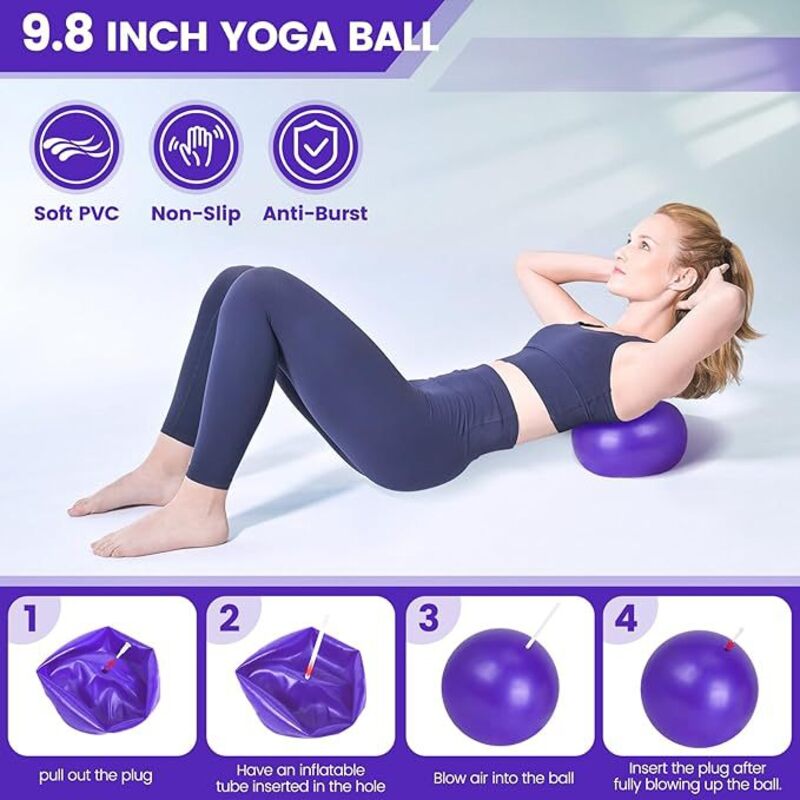 13 - Piece Pilates Kit for Home Workouts: Pilates Ring, Ball, Resistance Bands &amp; More - Ideal for Home Pilates