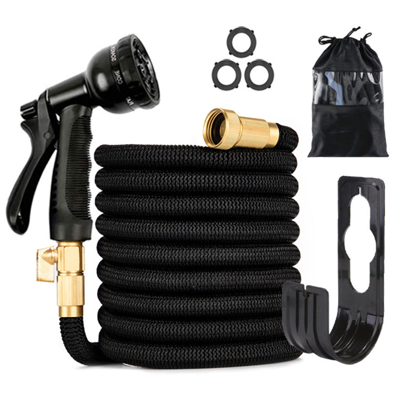 100 - ft Expandable Garden Hose with Nozzle. Light, Durable &amp; Kink - Free for Car Wash &amp; Outdoor Watering
