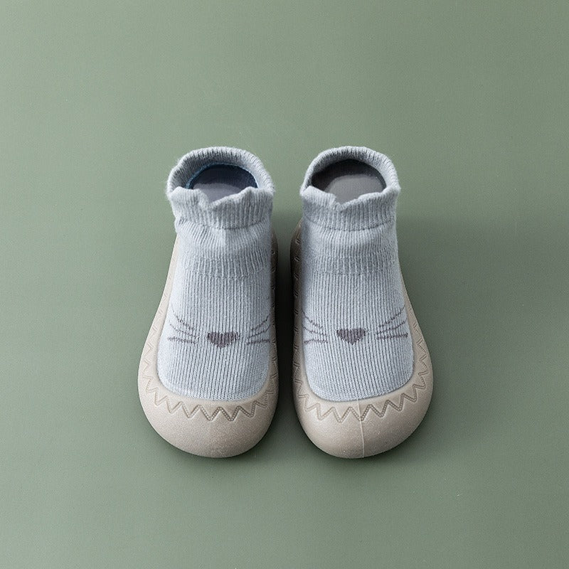 Baby Floor Shoes and Socks Autumn and Winter New Rubber Sole Lightweight Neonatal Soft Sole Walking Shoes Children&