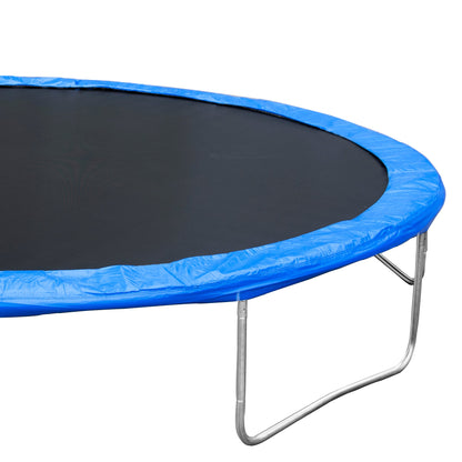14FT Trampoline for Adults &amp; Kids with Basketball Hoop, Outdoor Trampolines w/Ladder and Safety Enclosure Net for Kids and Adult