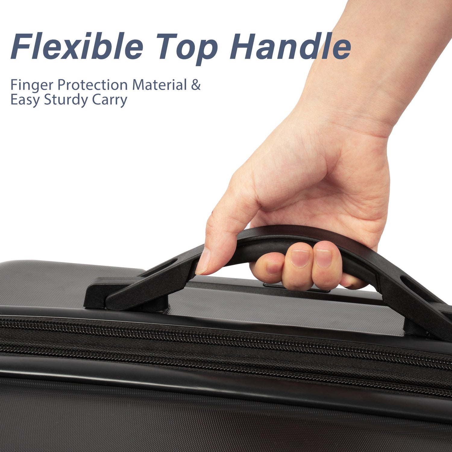 Hardshell Luggage Sets 3 Pcs Spinner Suitcase with TSA Lock Lightweight 20&