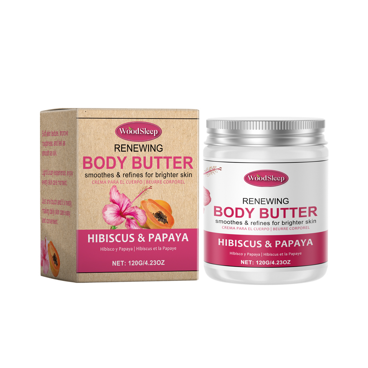 Hibiscus Flower Moisturizing Butter Moisturizer Hydrates, Nourishes And Restores Dry Skin And Softeners