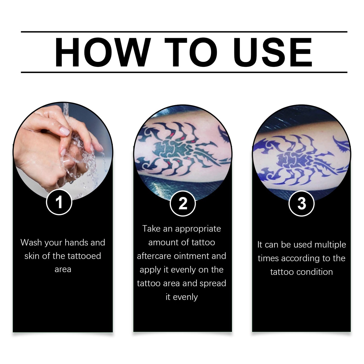 Tattoo Care Cream Gently Cleanses Skin Tattoo And Moisturizes Body Skin Tattoo Care Cream