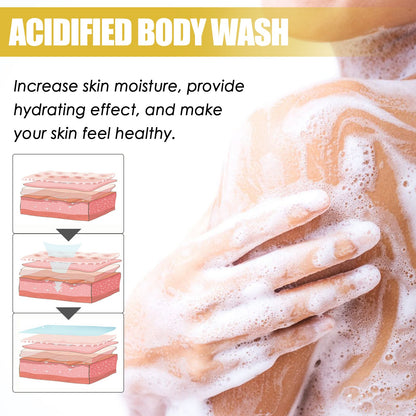 Acidified Body Wash, Deep Cleansing And Long-Lasting Moisturizing Shower Gel For Body And Skin
