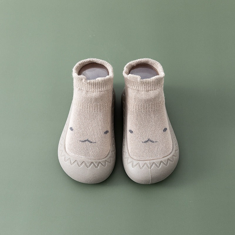 Baby Floor Shoes and Socks Autumn and Winter New Rubber Sole Lightweight Neonatal Soft Sole Walking Shoes Children&