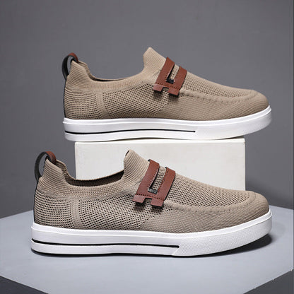Soft elastic mesh shoes sports shoes lightweight business men&