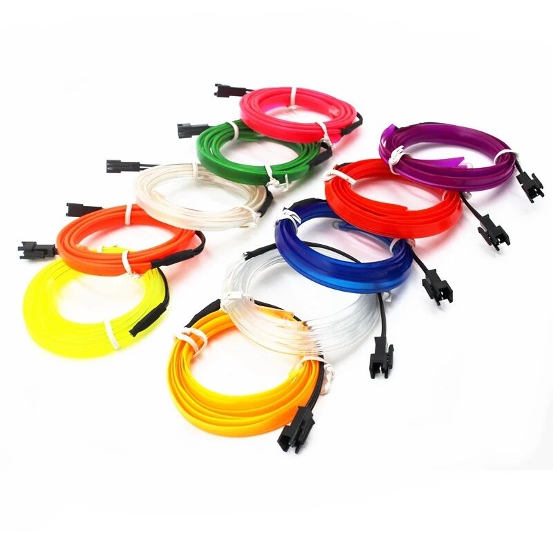 5m car interior accessories atmosphere lamp colorful cold light line with USB DIY Decorative Dash board Console Door LED Light