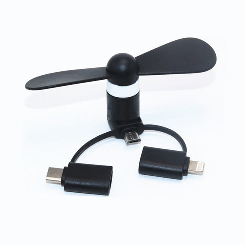 3-in-1 Phone Cooling Mini Fan