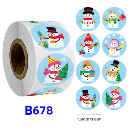 Christmas gift stickers decorative sealing sticker Merry Christmas Reward Self-adhesive labels Children&