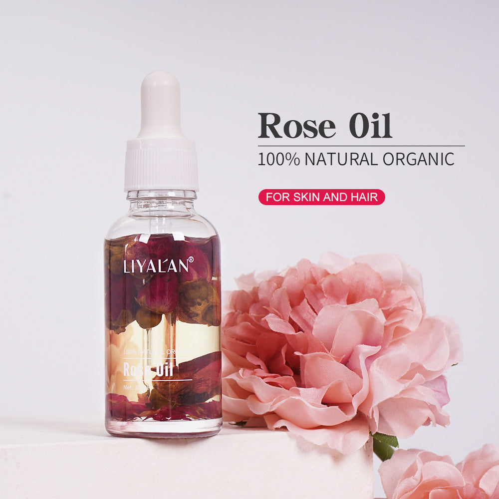 30ml Multi-Purpose Rose Oil: For Face, Body &amp; Hair - Hydrating Botanical Essential Oil